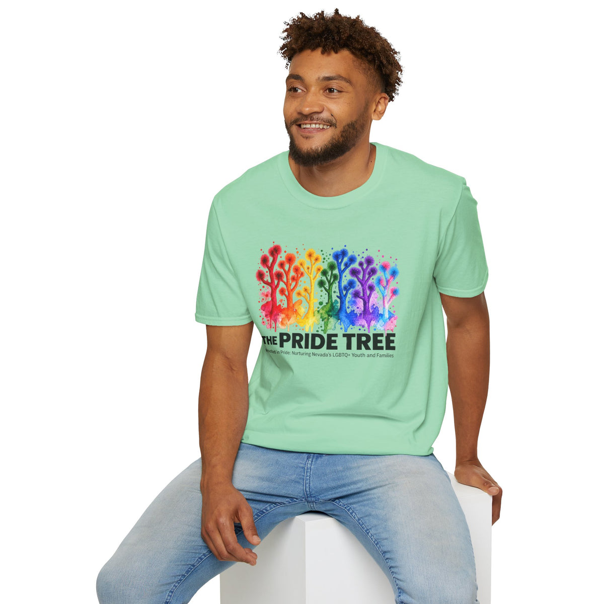 Pride Tree Las Vegas T-Shirt - Black Text