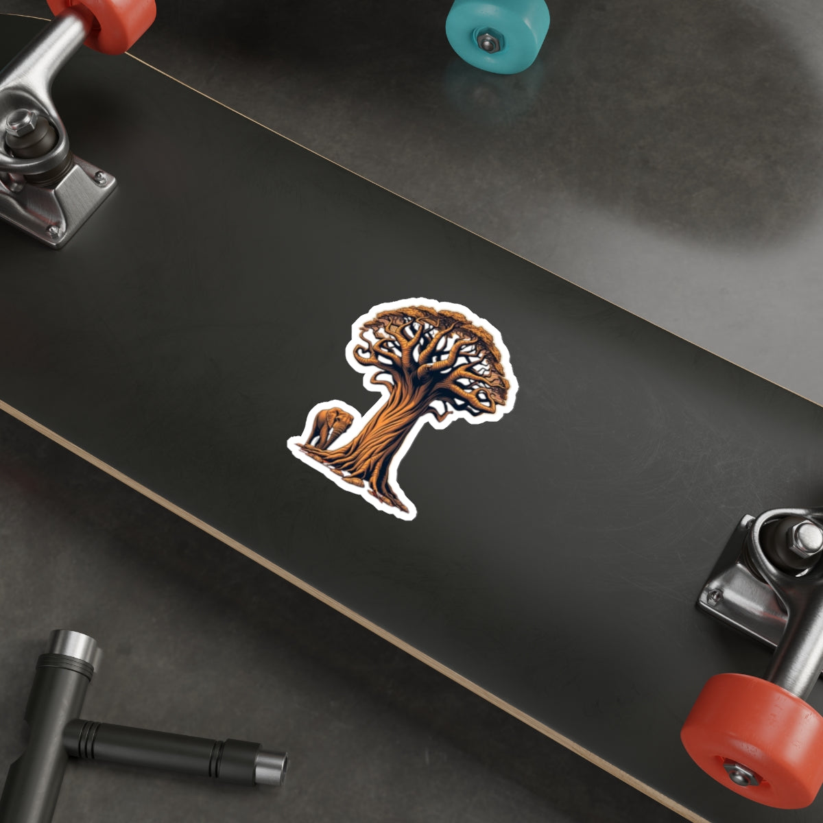 Die-Cut Stickers - Baobab Tree & Elephant
