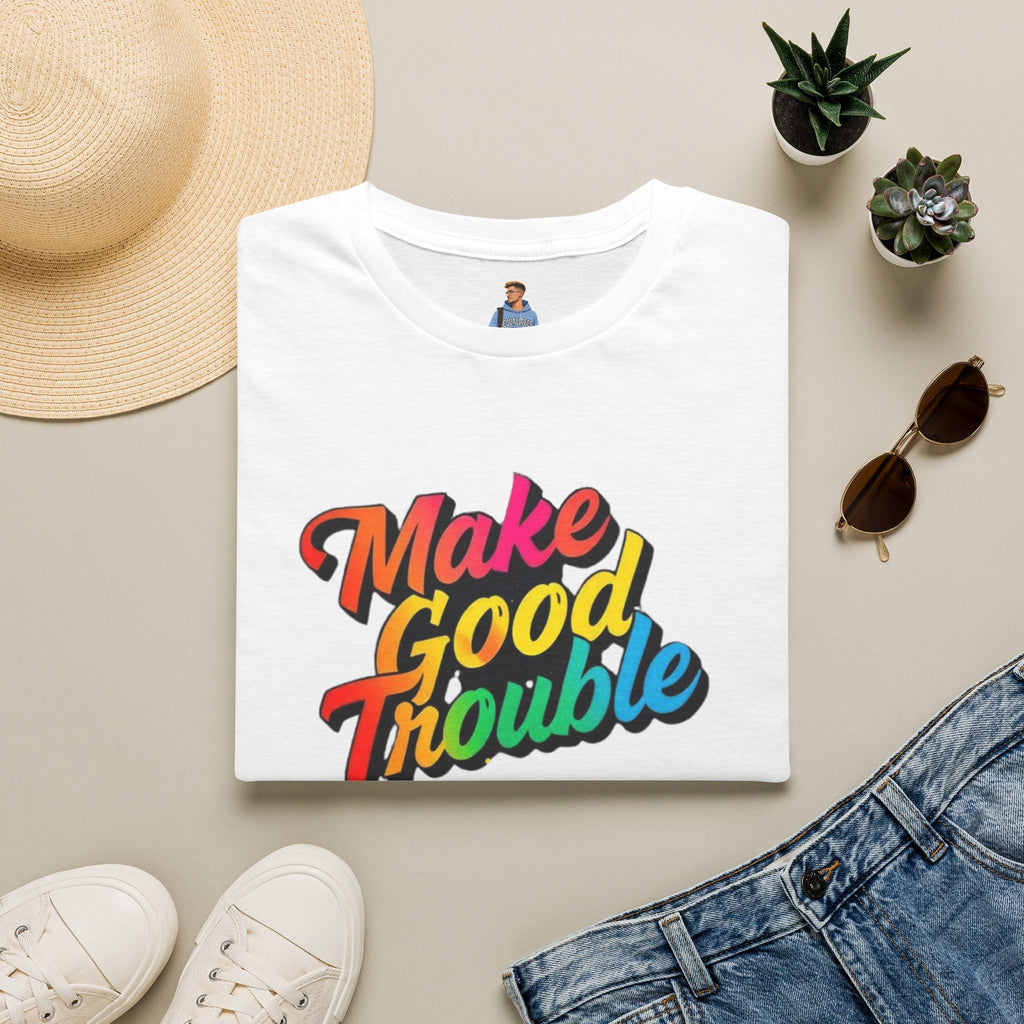Make Good Trouble' Rainbow T-Shirt