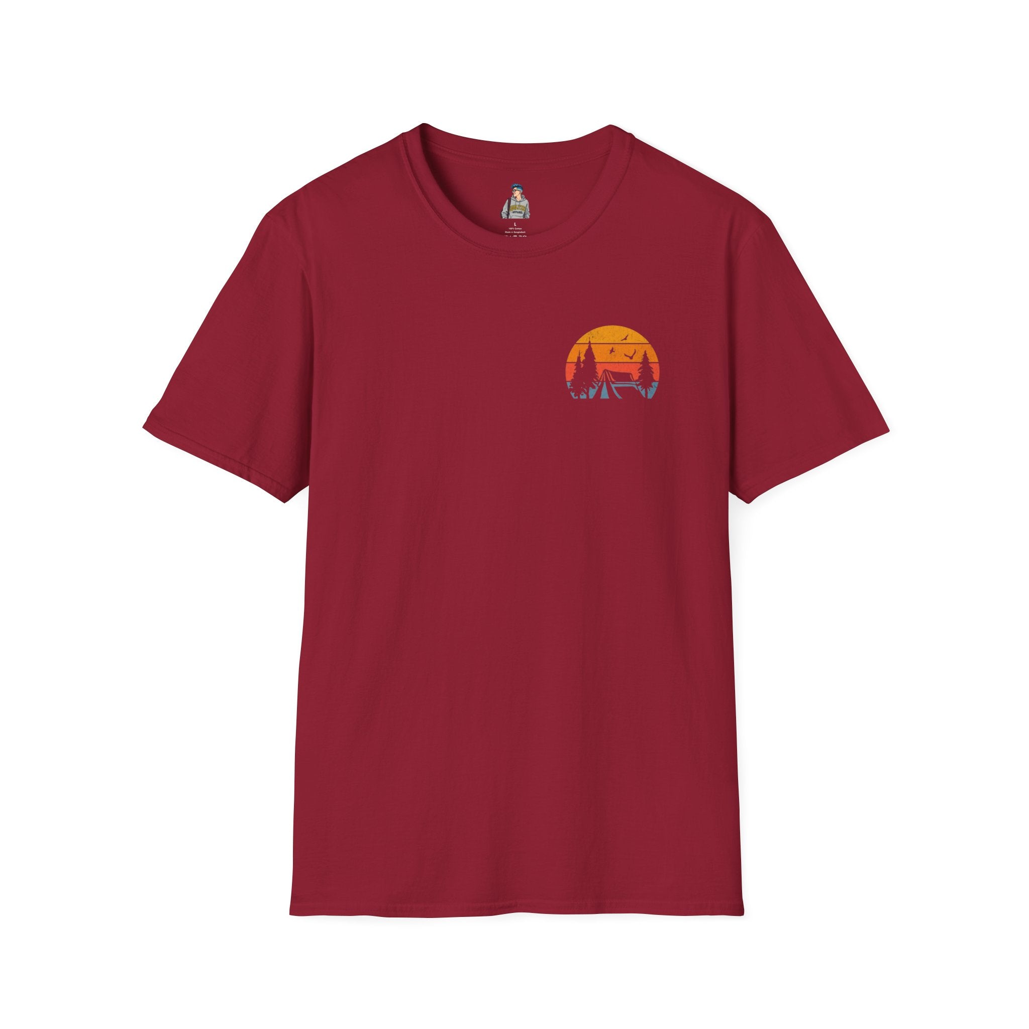 Unisex Softstyle T-Shirt - 'I'd Rather Be Camping' Adventure Tee