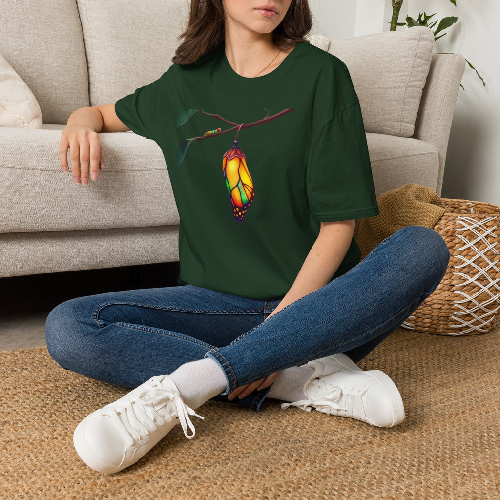 Rainbow Butterfly Cocoon Pride T-Shirt