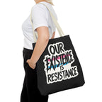 Our Existence Is Resistance Trans Protest Tote Bag