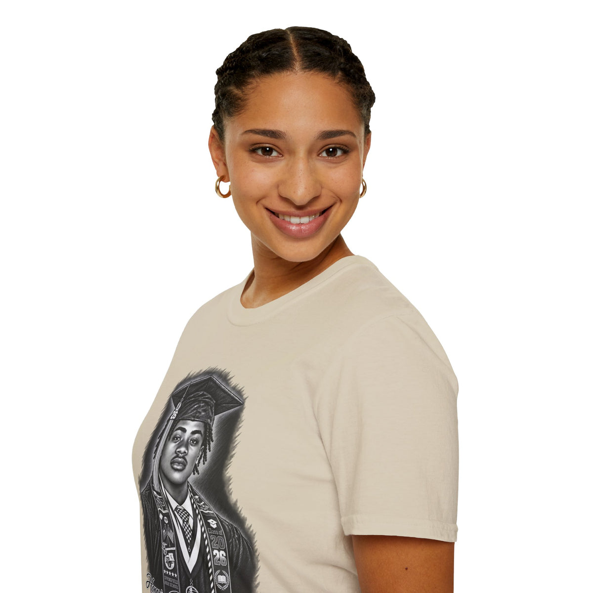 Portrait Front and Back - In Memory of Pierre Damas Bel T-Shirt