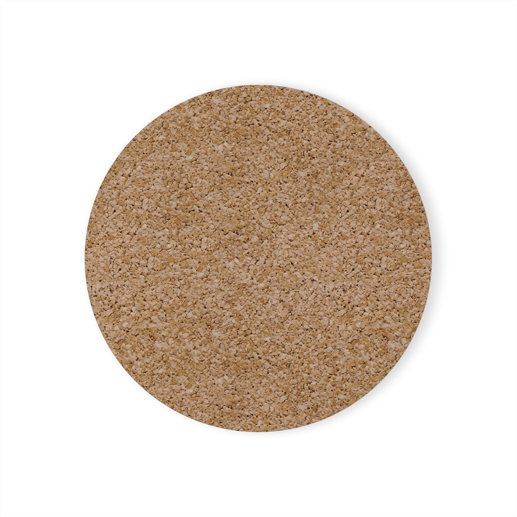 Lesbian Pride Striped Cork Coaster Set - Eco-Friendly Beverage Mat for LGBTQ+ Celebrations
