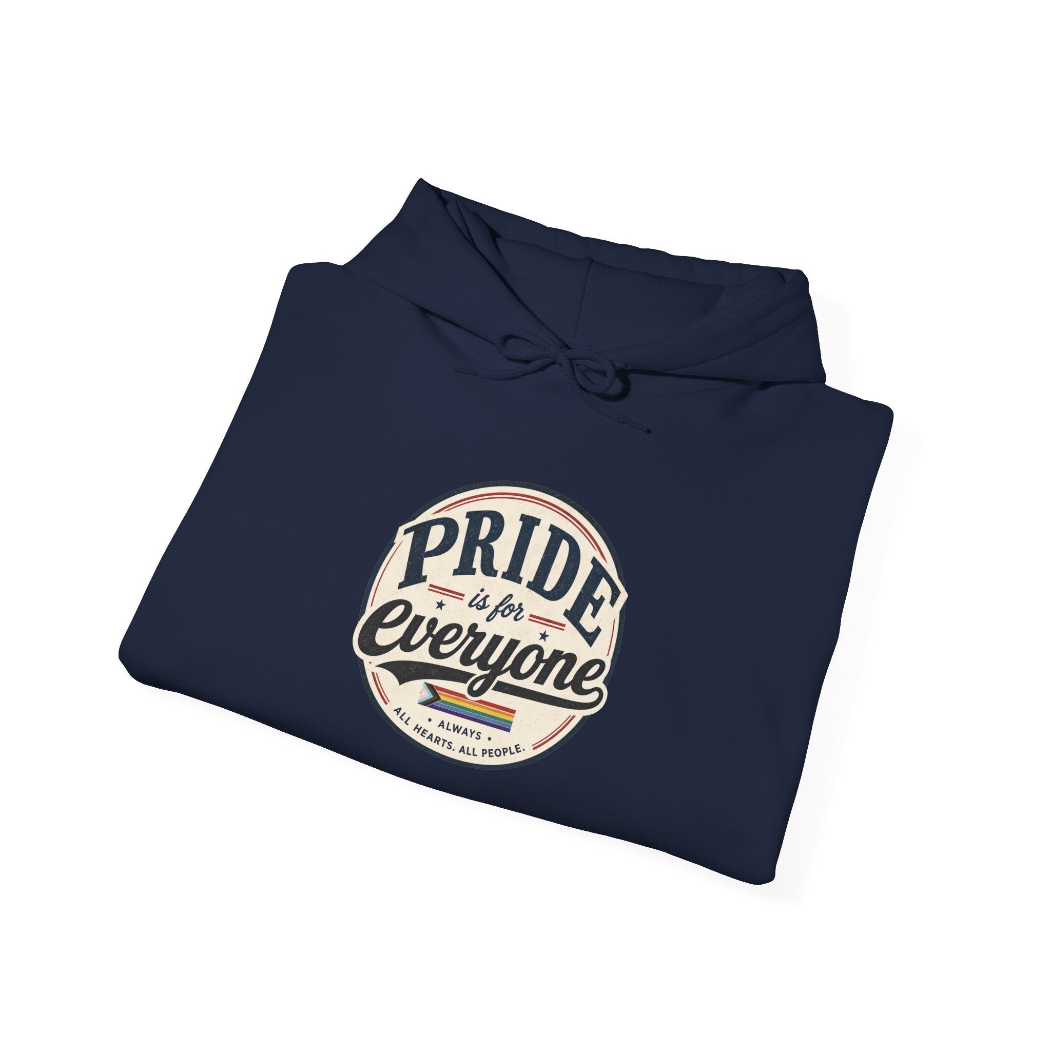 Pride Is For Everyone Pullover Hoodie — Vintage Graphic Inclusivity Sweatshirt