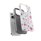 Floral Pink Wildflower Tough Phone Case for iPhone