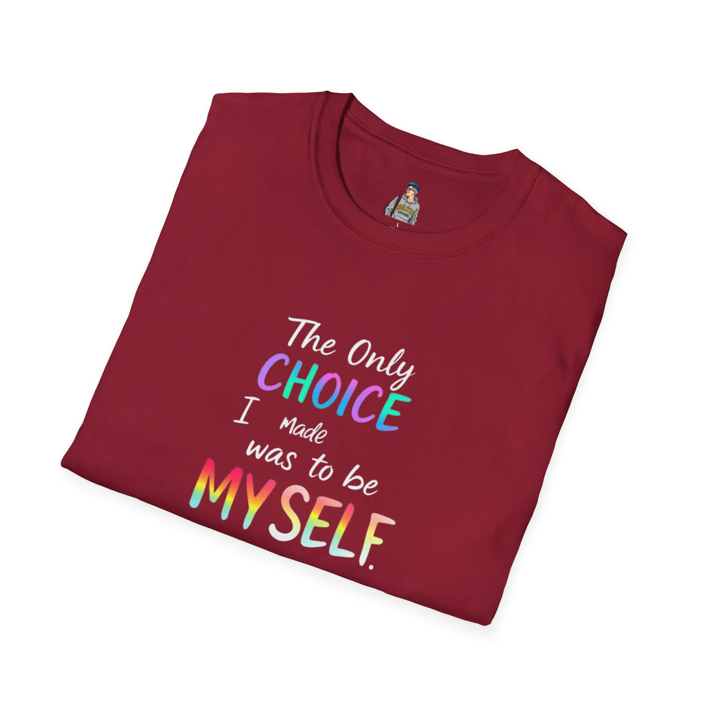 Unisex Softstyle T-Shirt - When Did You CHOOSE to Be Straight? Empowering LGBTQ+ Graphic Tee
