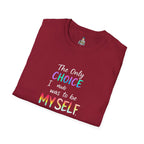 Unisex Softstyle T-Shirt - When Did You CHOOSE to Be Straight? Empowering LGBTQ+ Graphic Tee