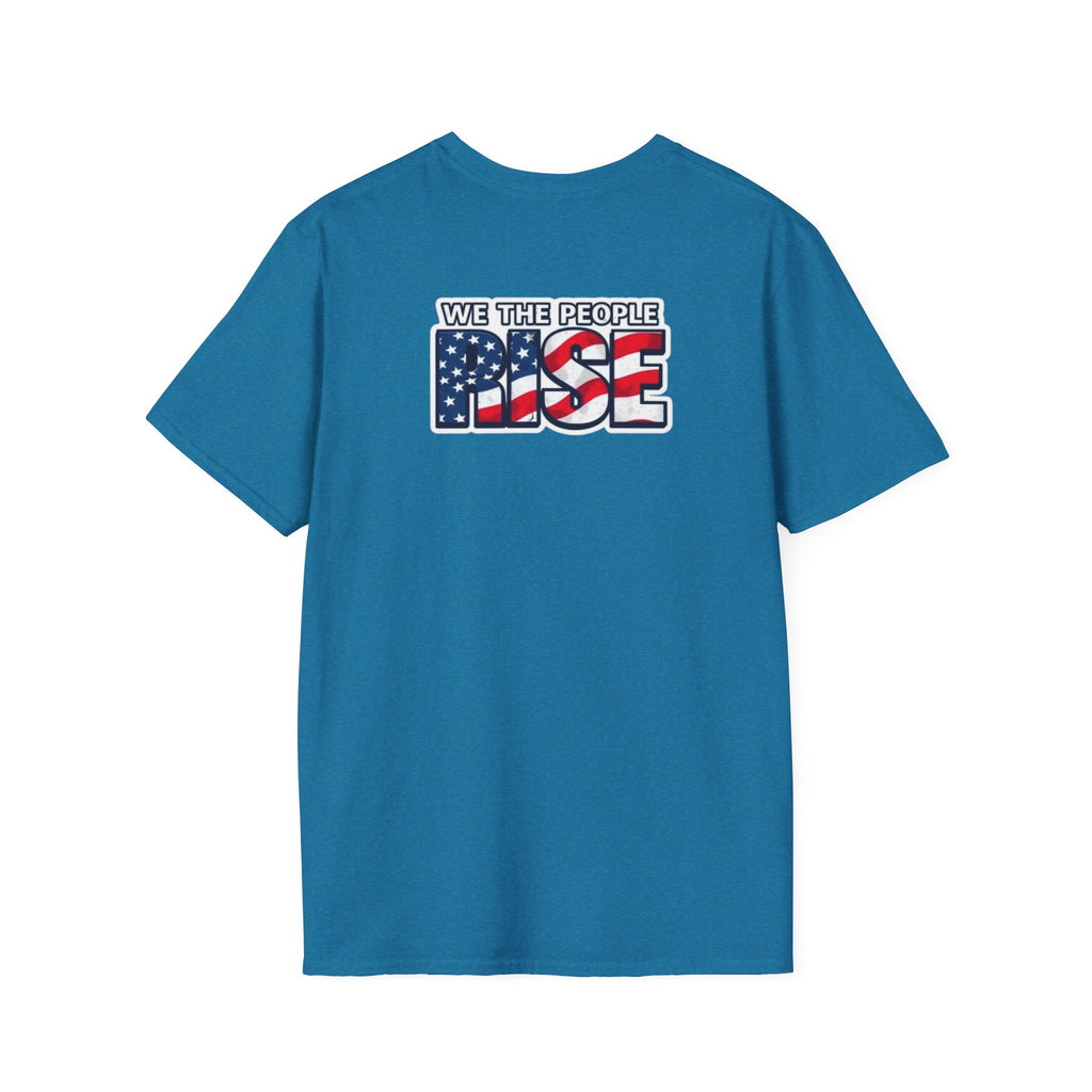 Patriotic Unisex T-Shirt - 50501 We The People Rise - American Flag Design