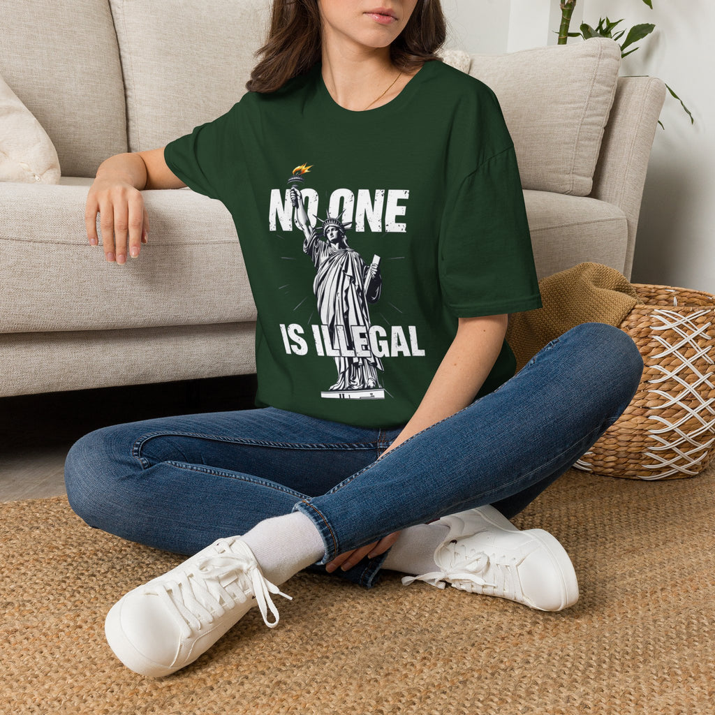 No One Is Illegal Graphic T-shirt
