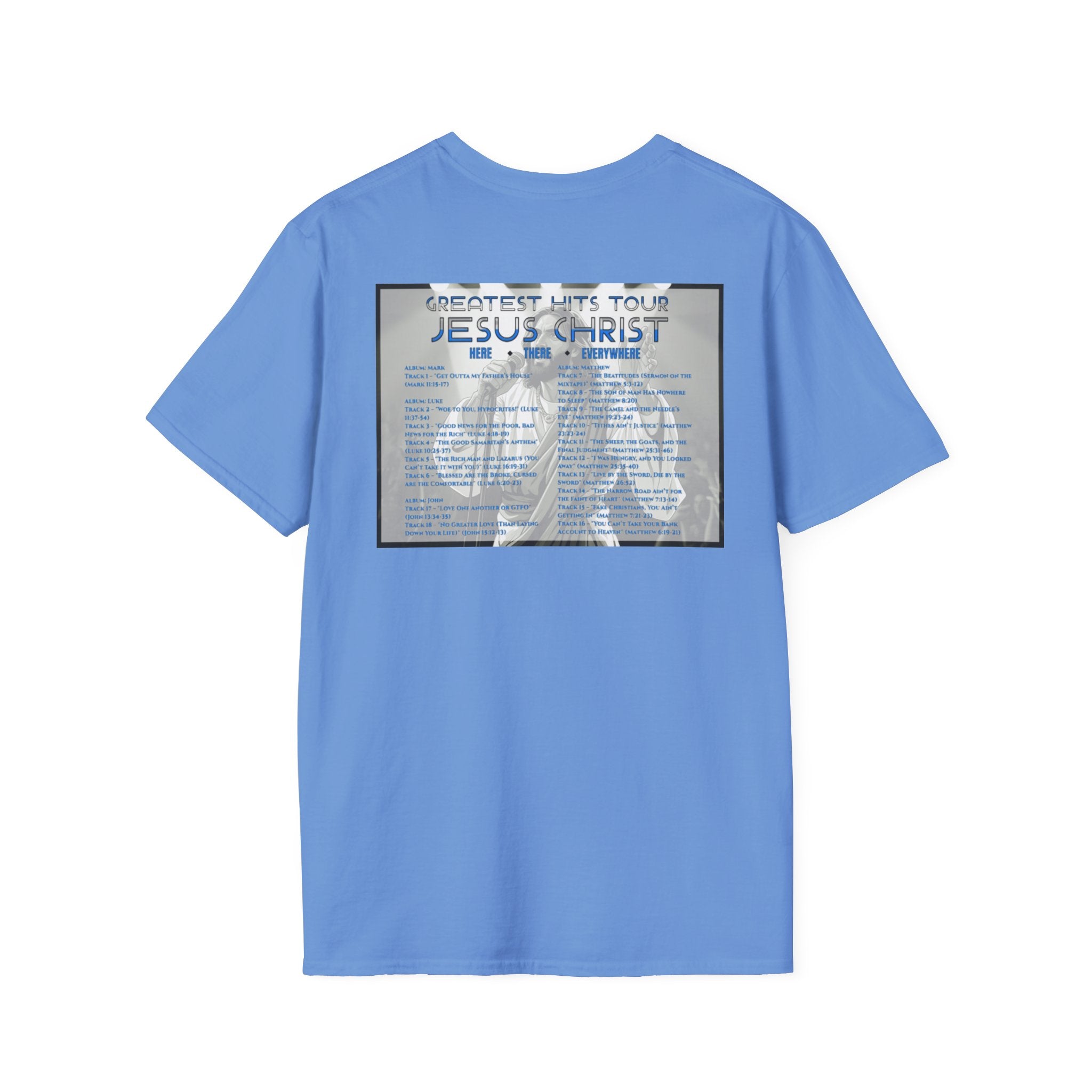 Unisex Softstyle T-Shirt - Jesus Christ Greatest Hits Tour Tee