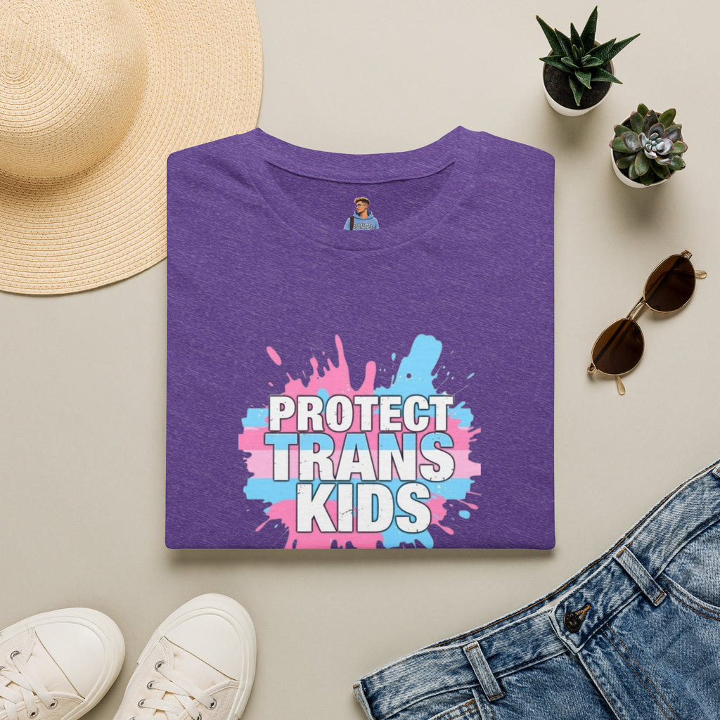 Protect Trans Kids Unisex Softstyle T-Shirt - Supportive LGBTQ+ Apparel