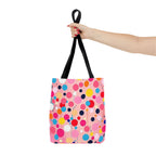 Dots and Drips over Pink Design - Tote Bag