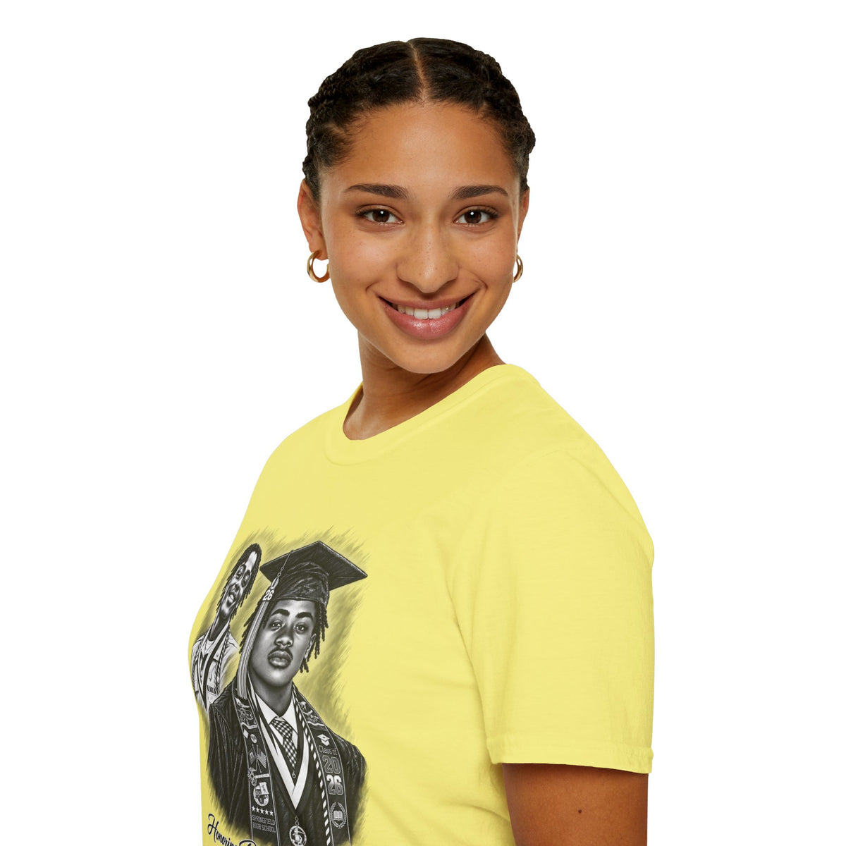Double Portrait Front - In Memory of Pierre Damas Bel T-Shirt