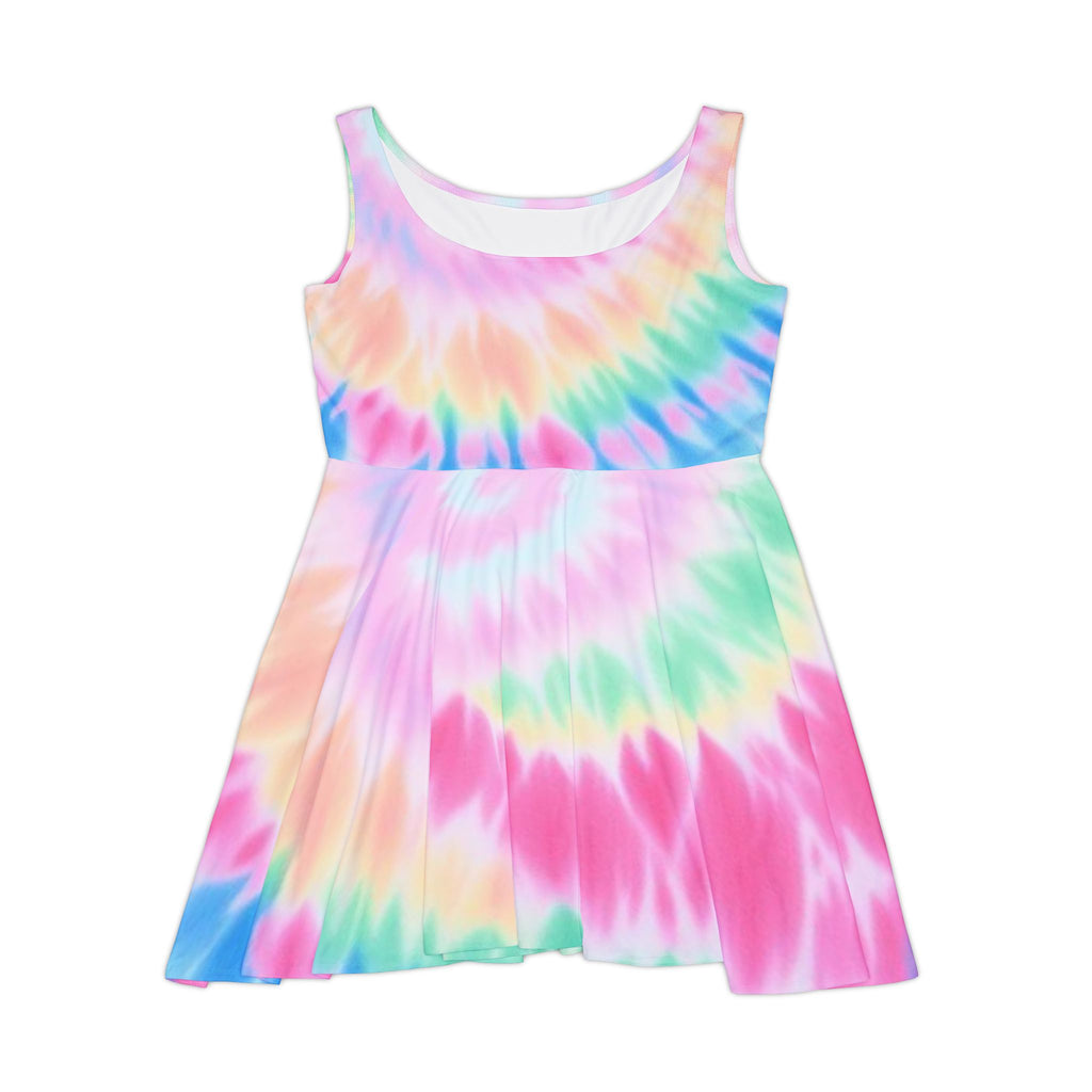 Vibrant Tie-Dye Skater Dress - Perfect for Summer Outings & Festivals