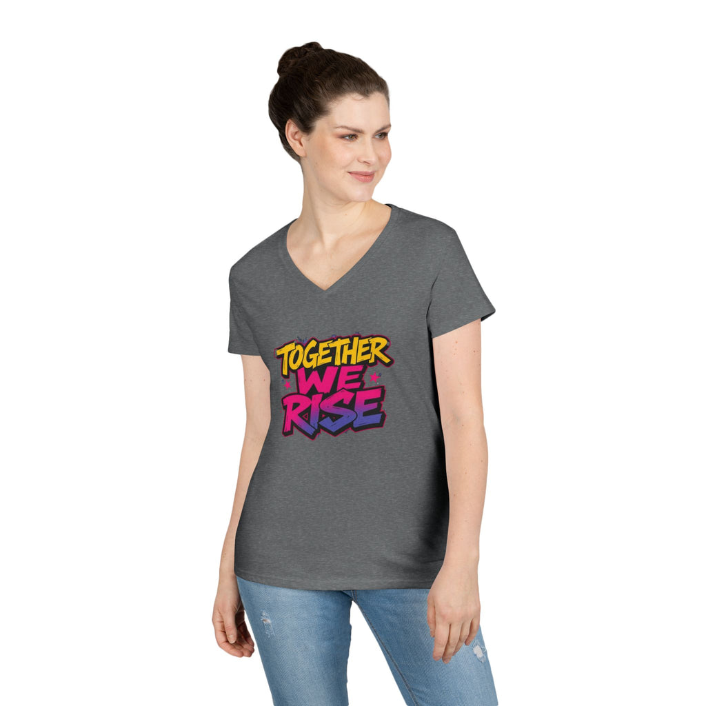 Empowerment Ladies' V-Neck T-Shirt - Together We Rise