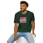 Just Love Unisex Softstyle T-Shirt | Perfect for Pride, Anniversaries, and Everyday Wear