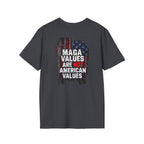 Unisex Softstyle T-Shirt - 'The People United' & 'MAGA Values Are NOT American Values' Graphic Tee