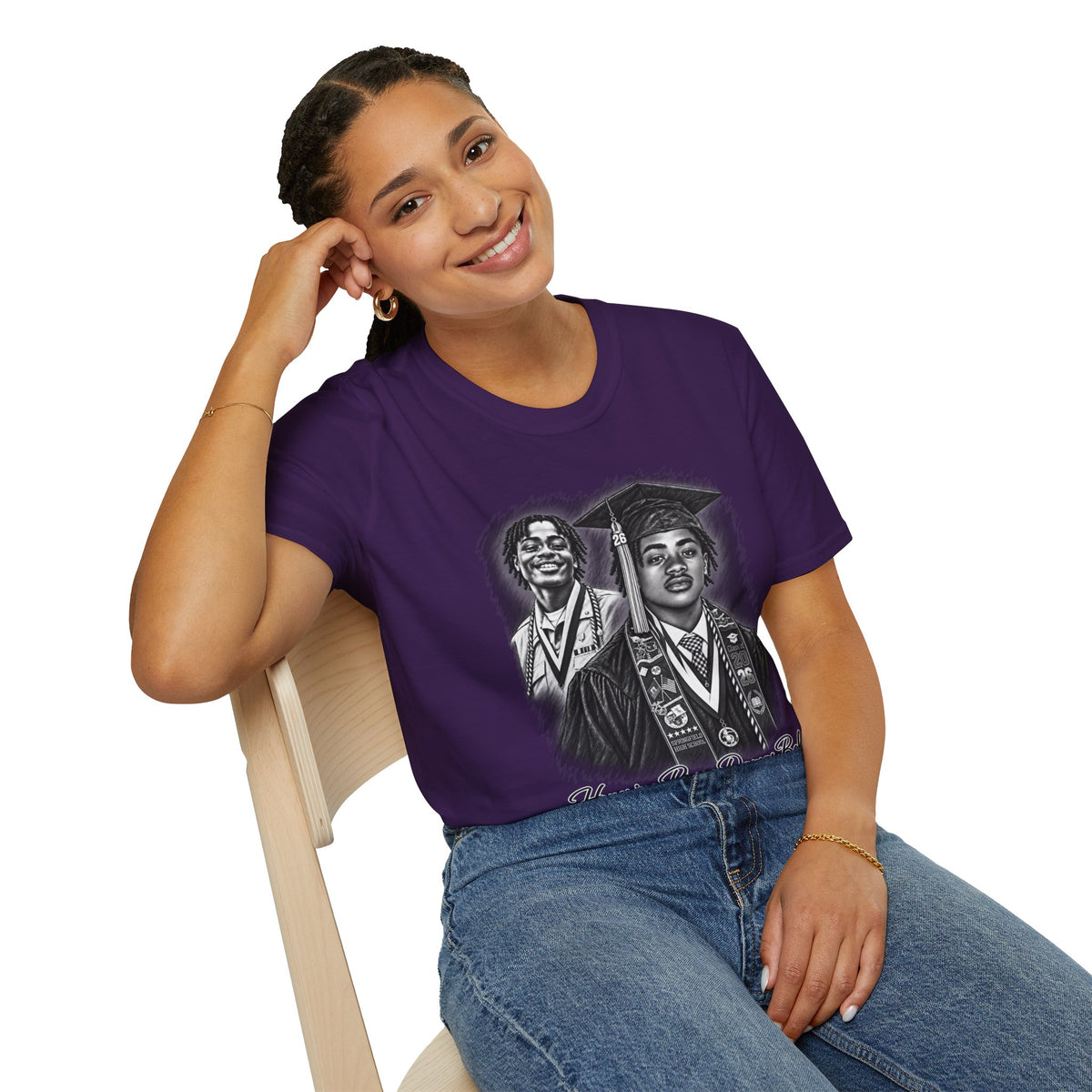 Double Portrait Front - In Memory of Pierre Damas Bel T-Shirt