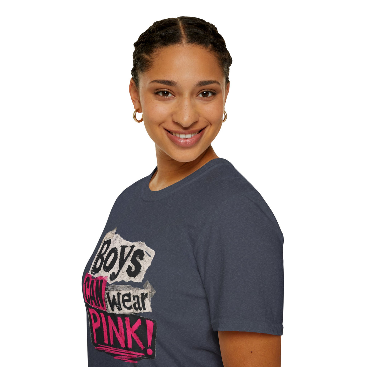 Boys Can Wear Pink T-Shirt — Bold Retro Feminist Graphic Tee