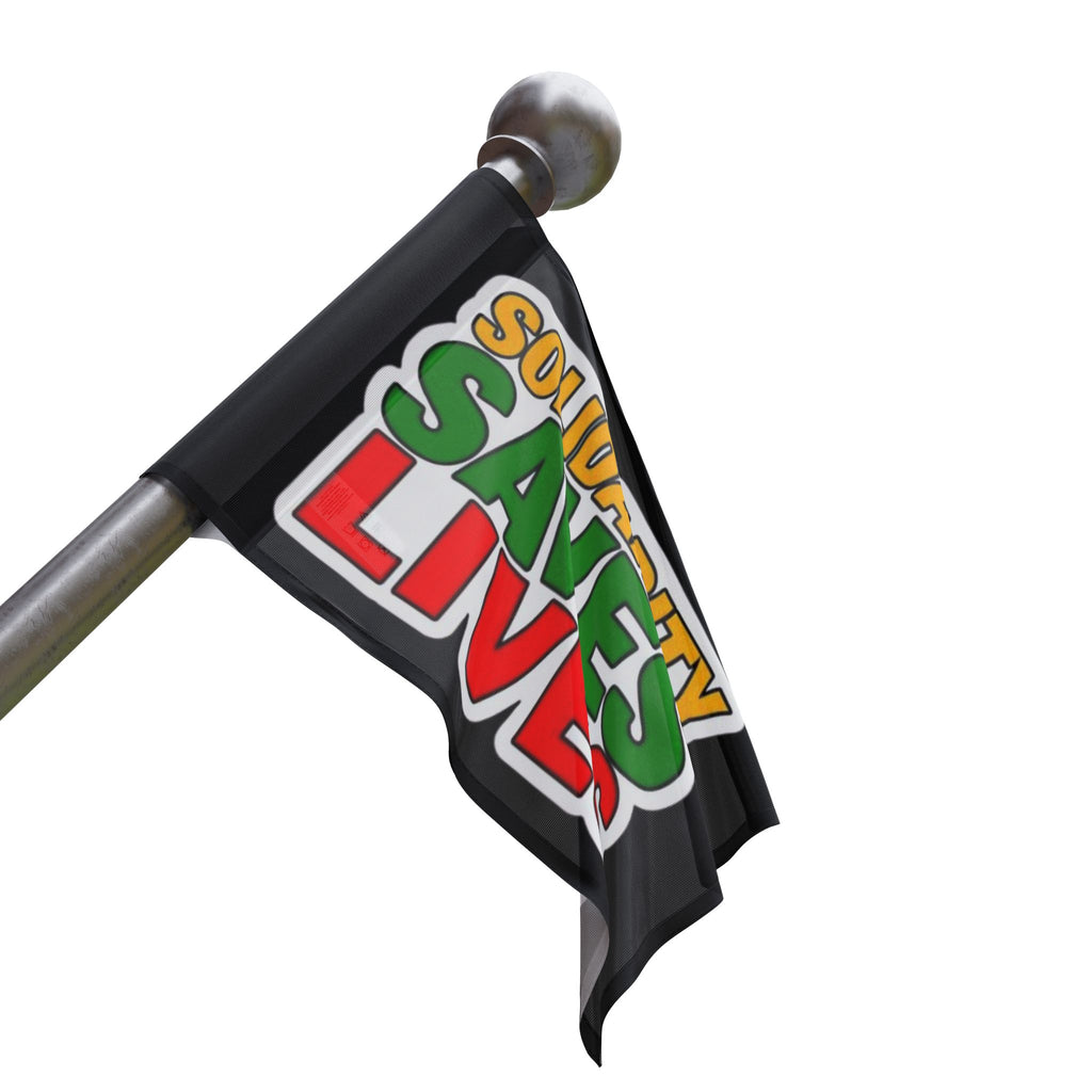 Solidarity Saves Lives - Protest Flag