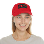 Stylish Dad Hat with FDT Leather Patch - Casual Sun Protection for Dads