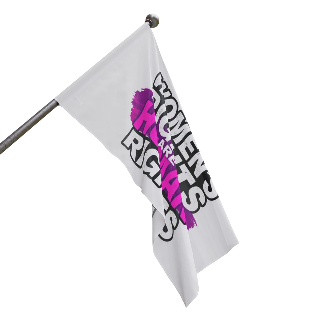 Women's Rights are Human Rights Protest Flag