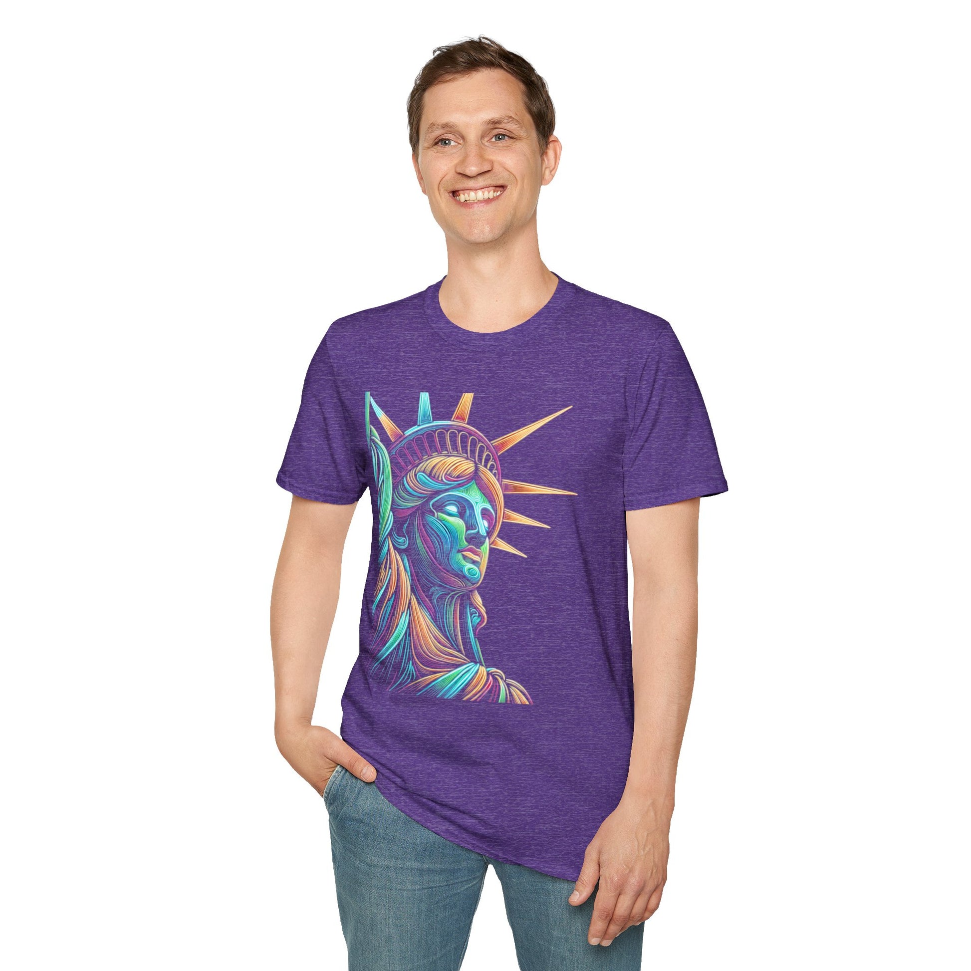 Lady Liberty - Softstyle Unisex T-Shirt