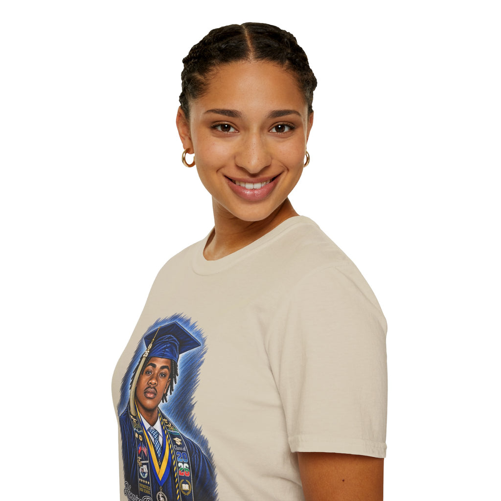 Portrait Front and Back - In Memory of Pierre Damas Bel T-Shirt