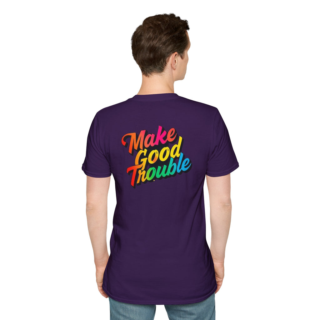 Make Good Trouble' Rainbow T-Shirt