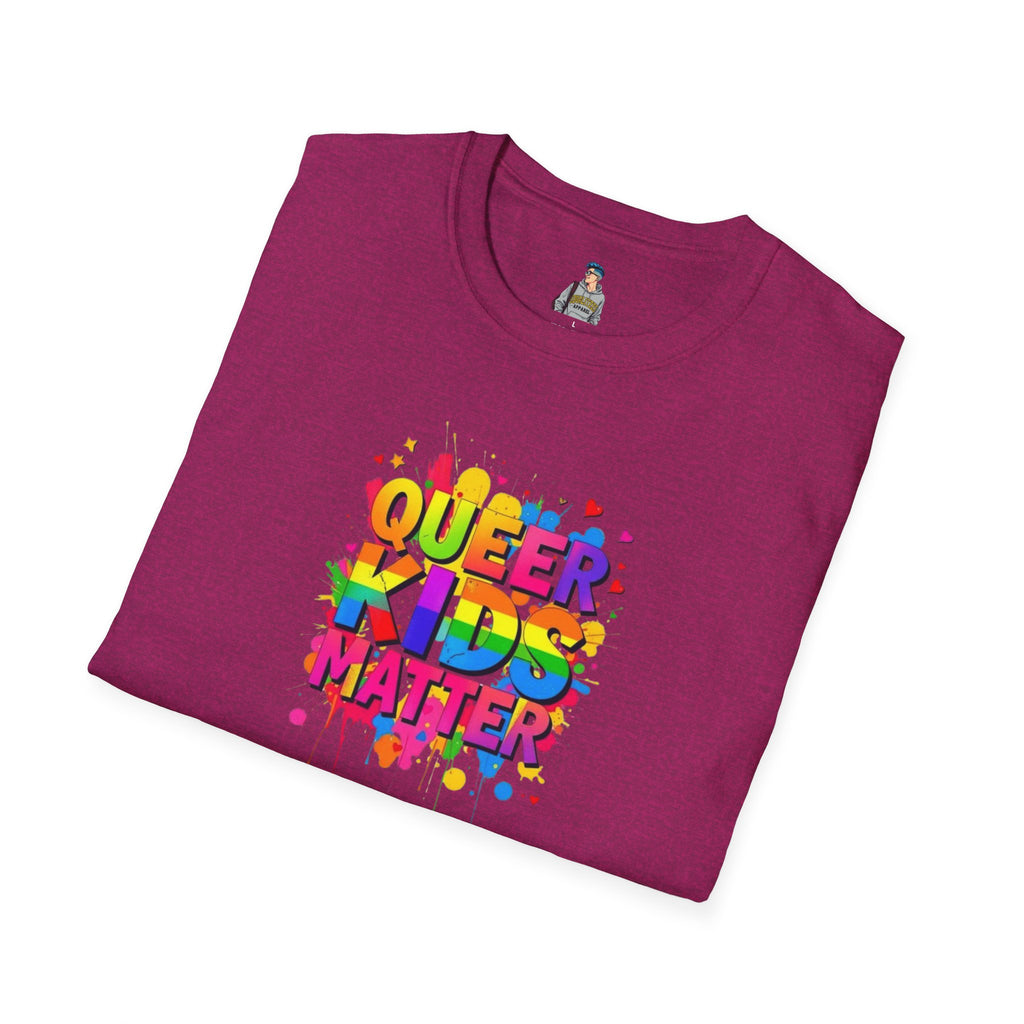 Queer Kids Matter Unisex Softstyle T-Shirt - Celebrate Inclusivity & Pride
