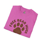 Free Bear Hugs T-Shirt — Cute Paw Print Wildlife Tee