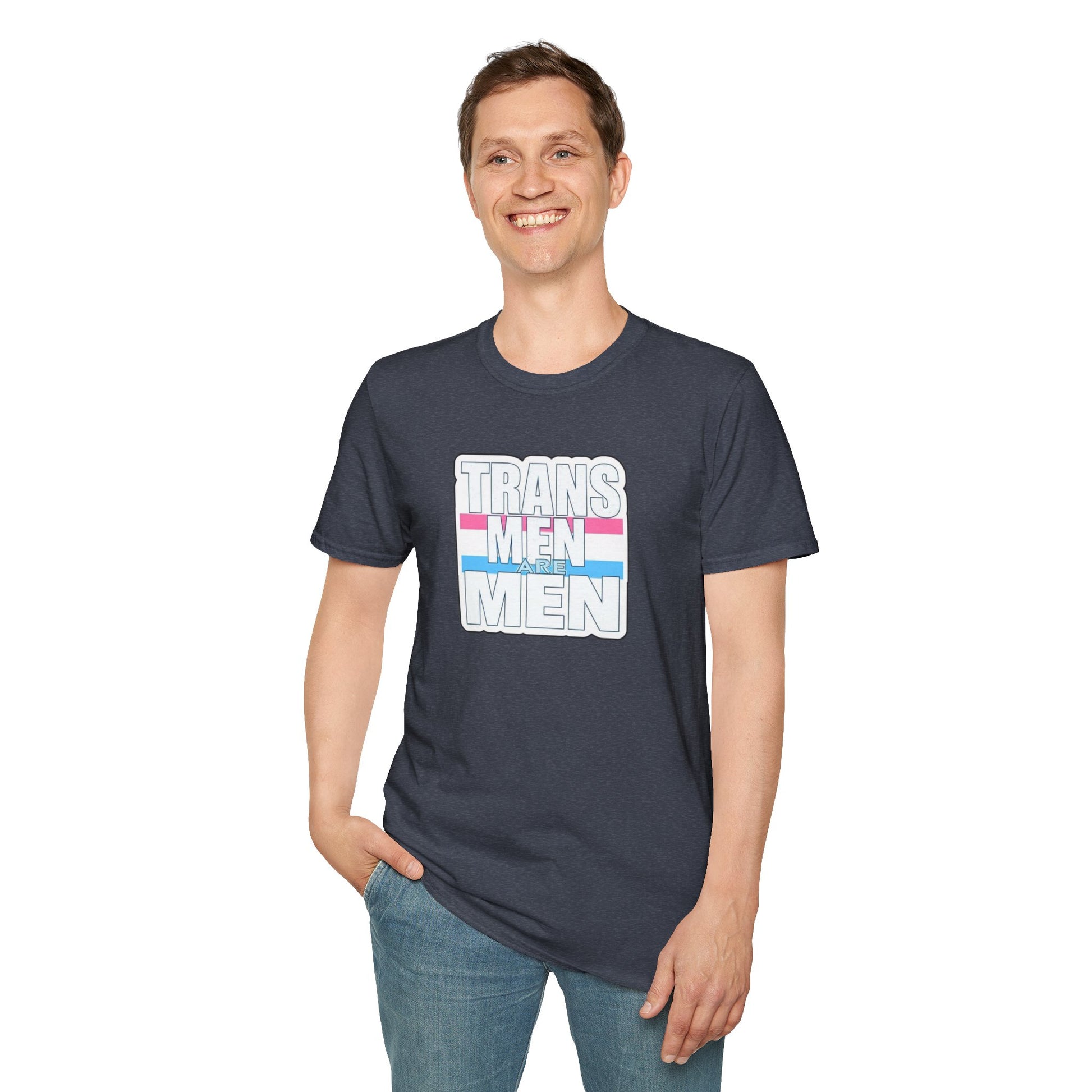 Unisex Softstyle T-Shirt - 'Trans Men Are Men' Statement Tee