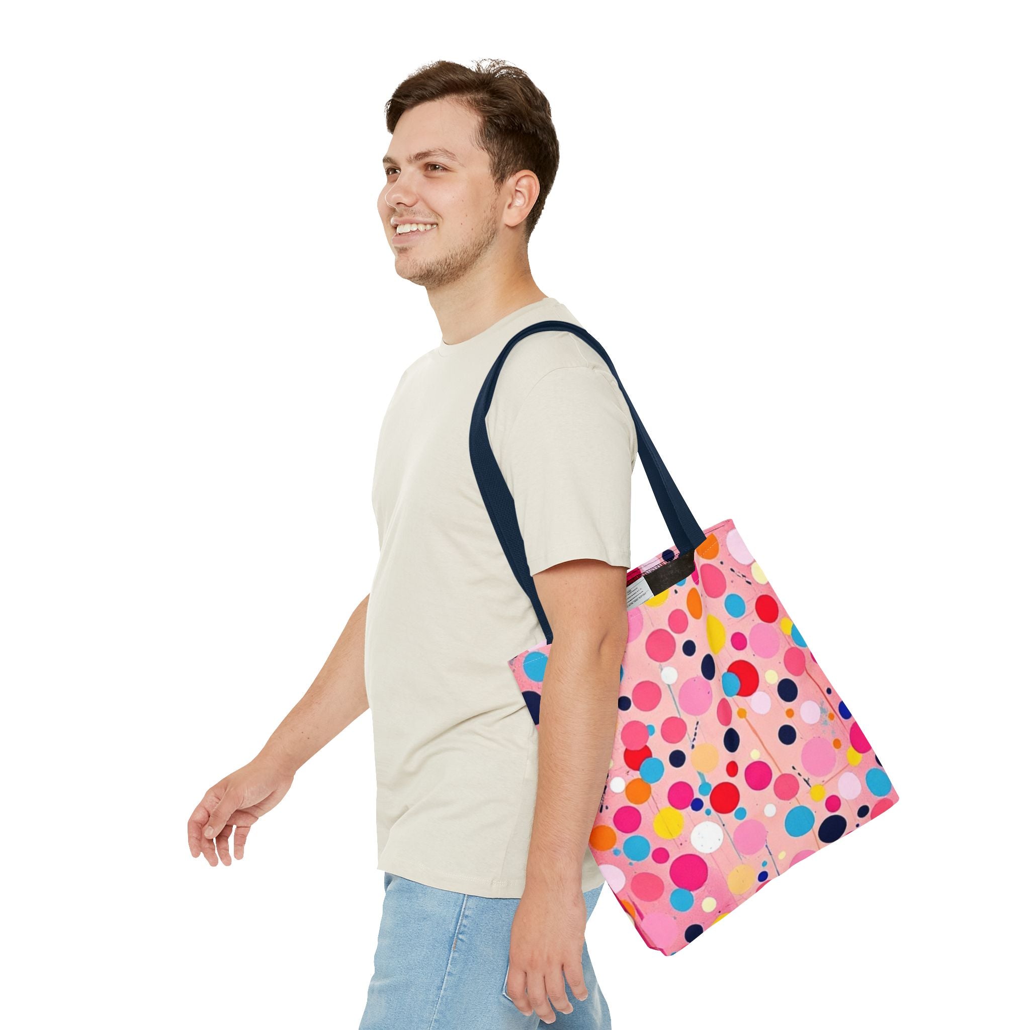 Dots and Drips over Pink Design - Tote Bag