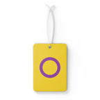 Intersex Pride Flag Car Air Freshener - Eclectic and Aromatic