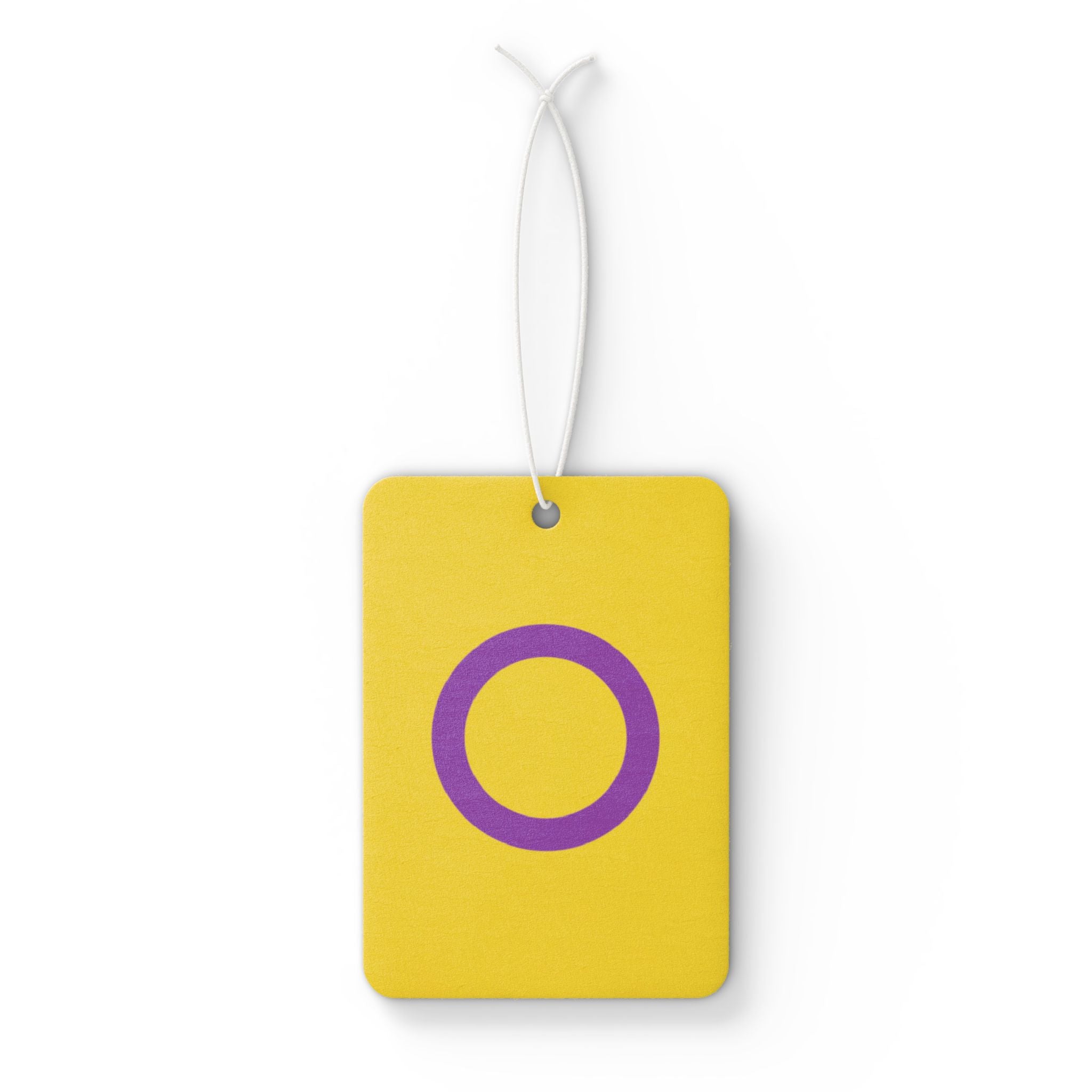 Intersex Pride Flag Car Air Freshener - Eclectic and Aromatic