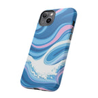 Blue & Pink Swirl Tough Case for iPhone