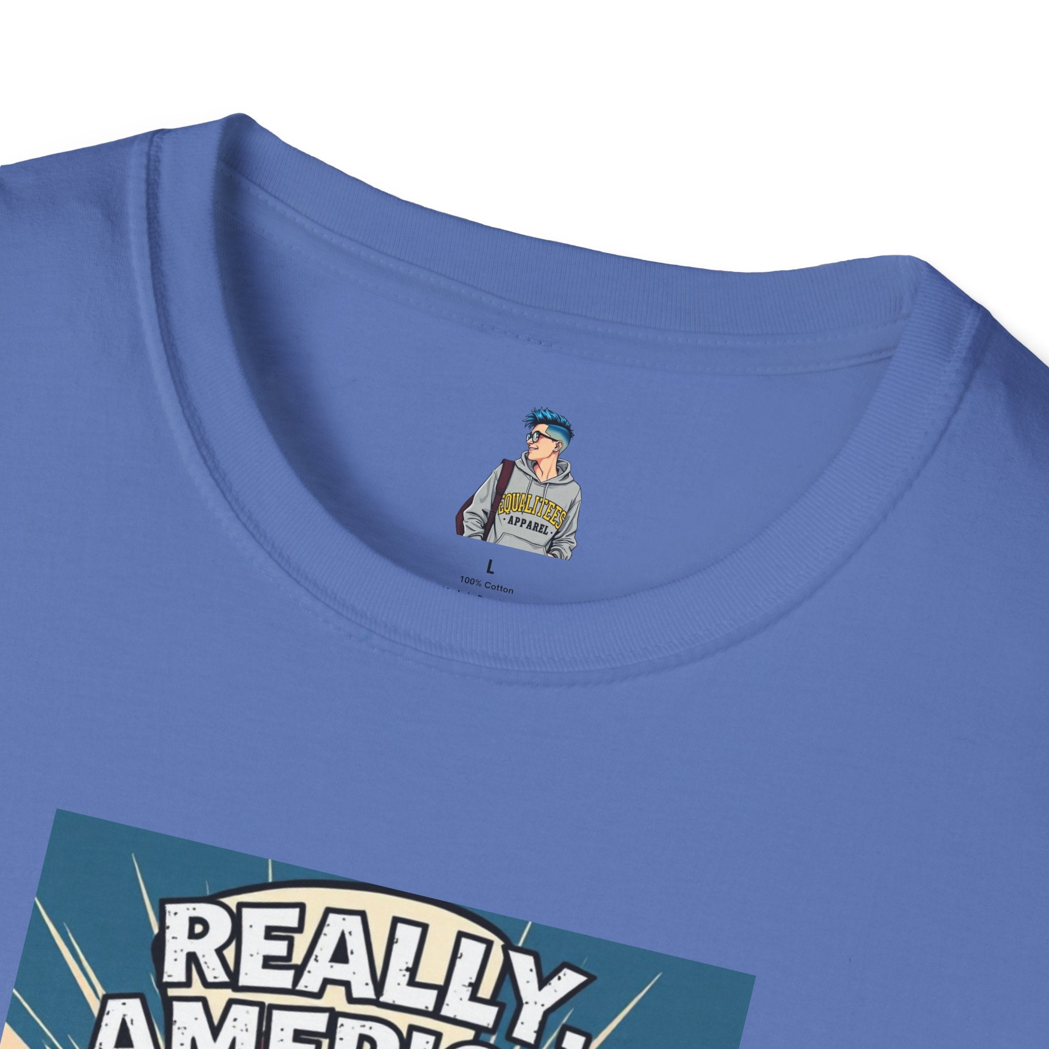 Uncle Sam in disbelief Really, America? Unisex softstyle T-Shirt
