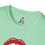Pride Love Unisex Softstyle T-Shirt | LGBTQ+ Rainbow Heart Design