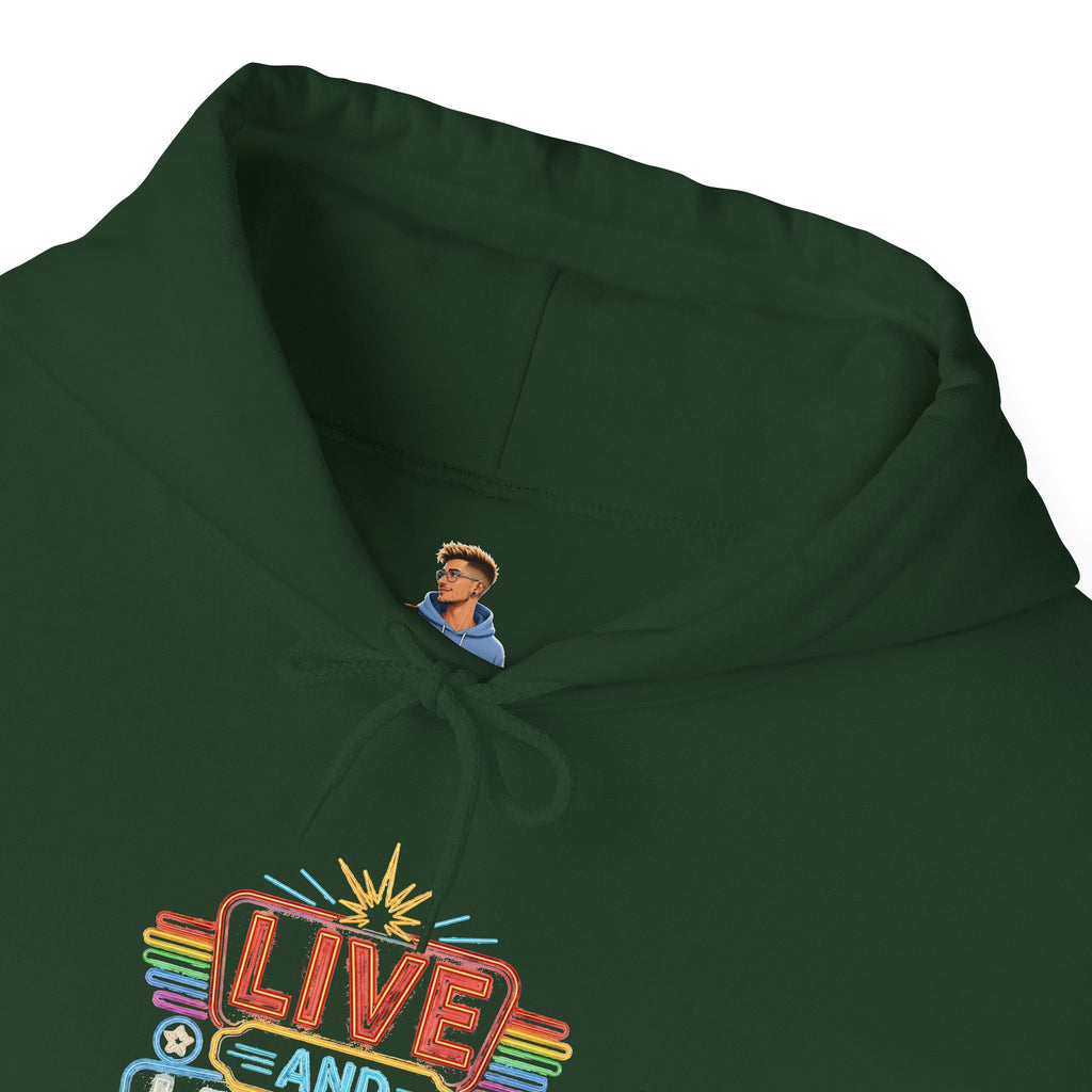 Live And Let Live Hoodie — Retro Peace Graphic Pullover