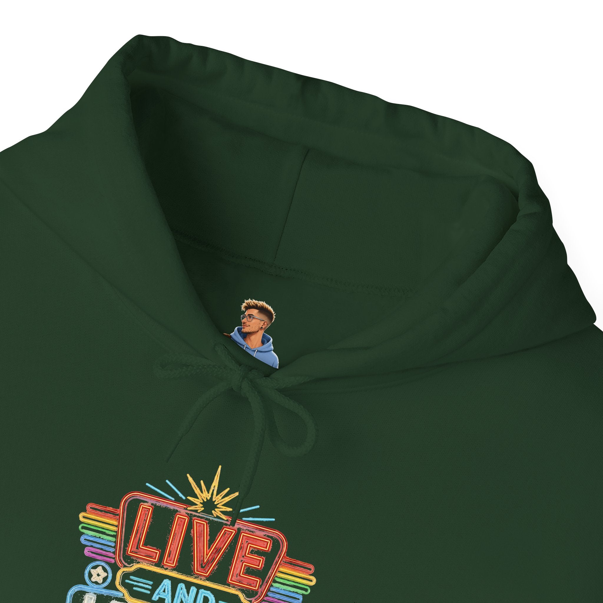 Live And Let Live Hoodie — Retro Peace Graphic Pullover