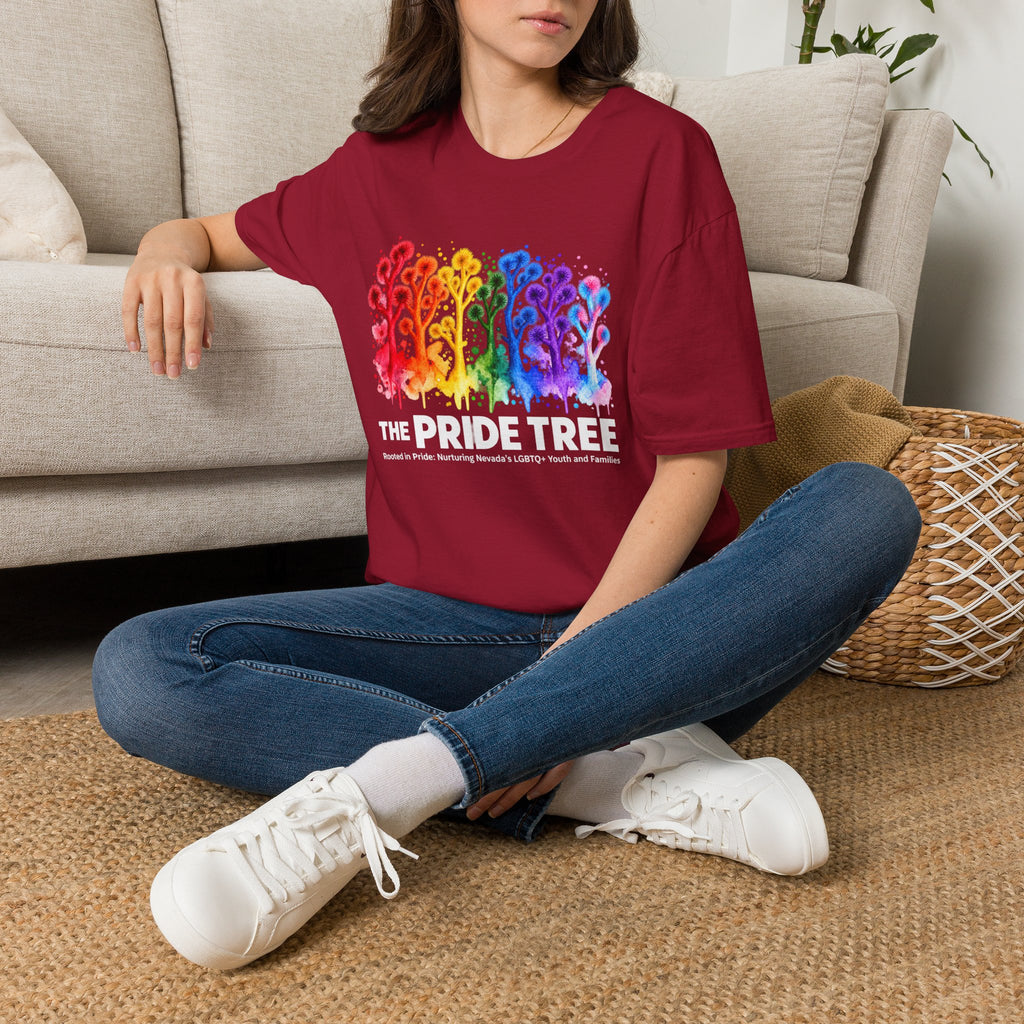 Pride Tree Las Vegas White Text T-shirt