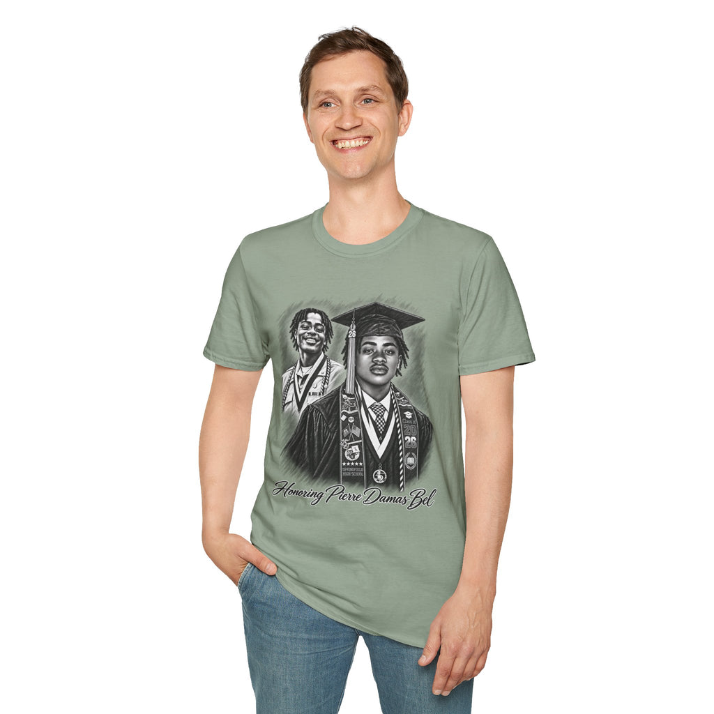 Double Portrait Front - In Memory of Pierre Damas Bel T-Shirt