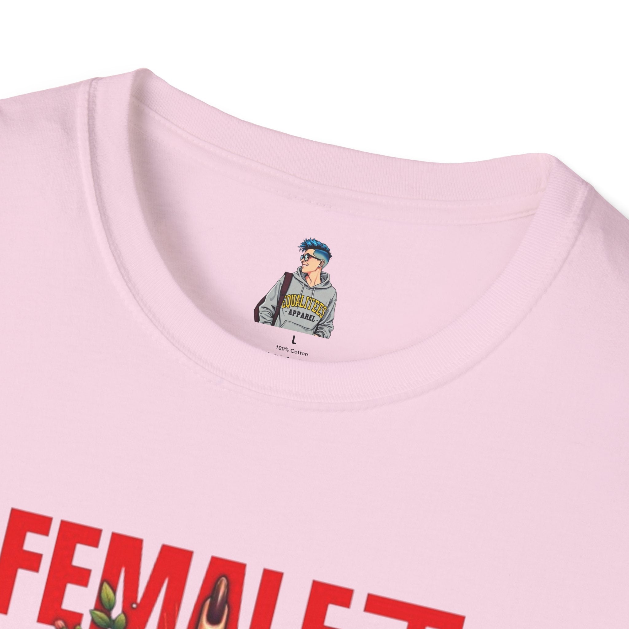 Fierce Female Unisex T-Shirt - Softstyle Floral Graphic Tee
