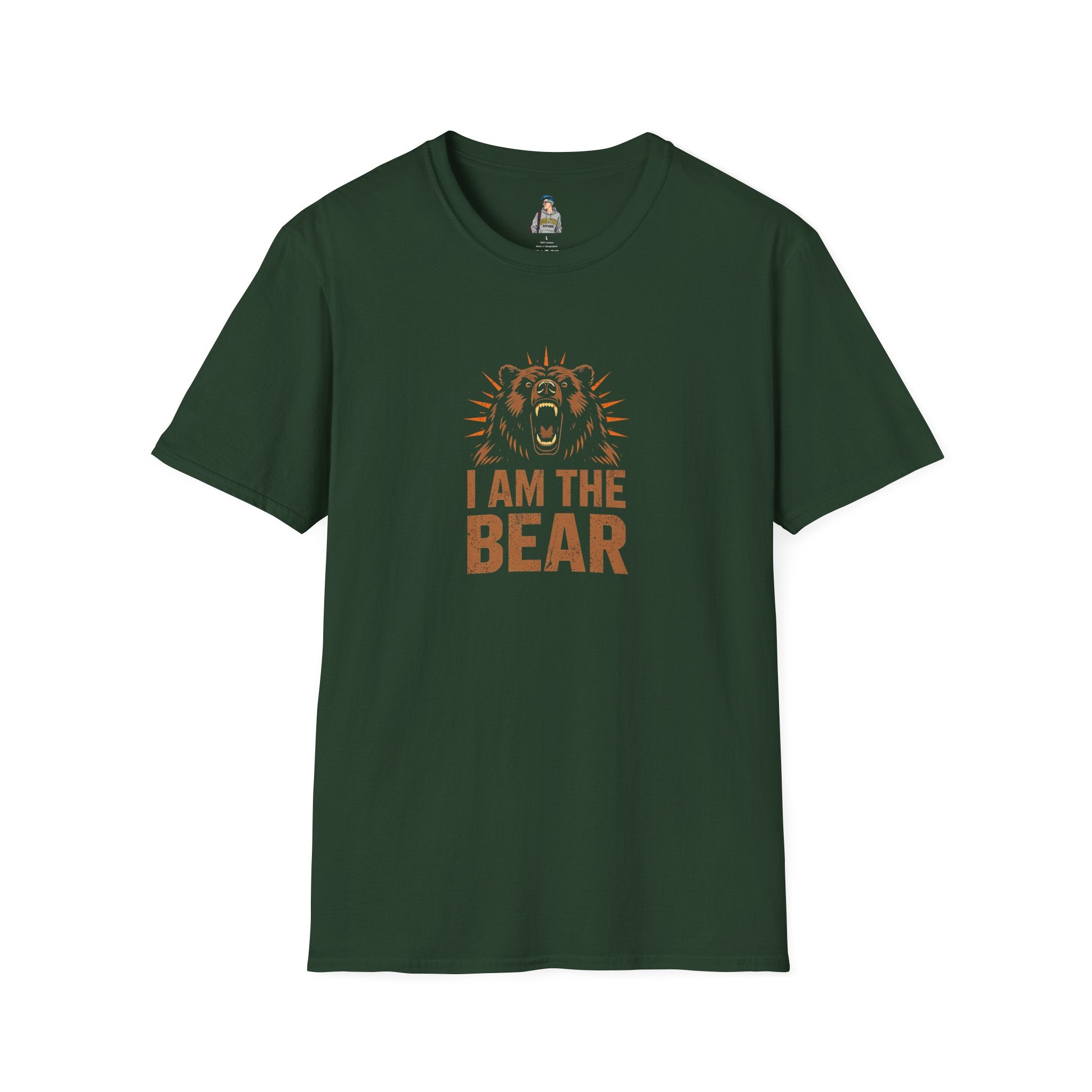 I Am The Bear, Strong Men Respect Women Unisex Softstyle T-Shirt