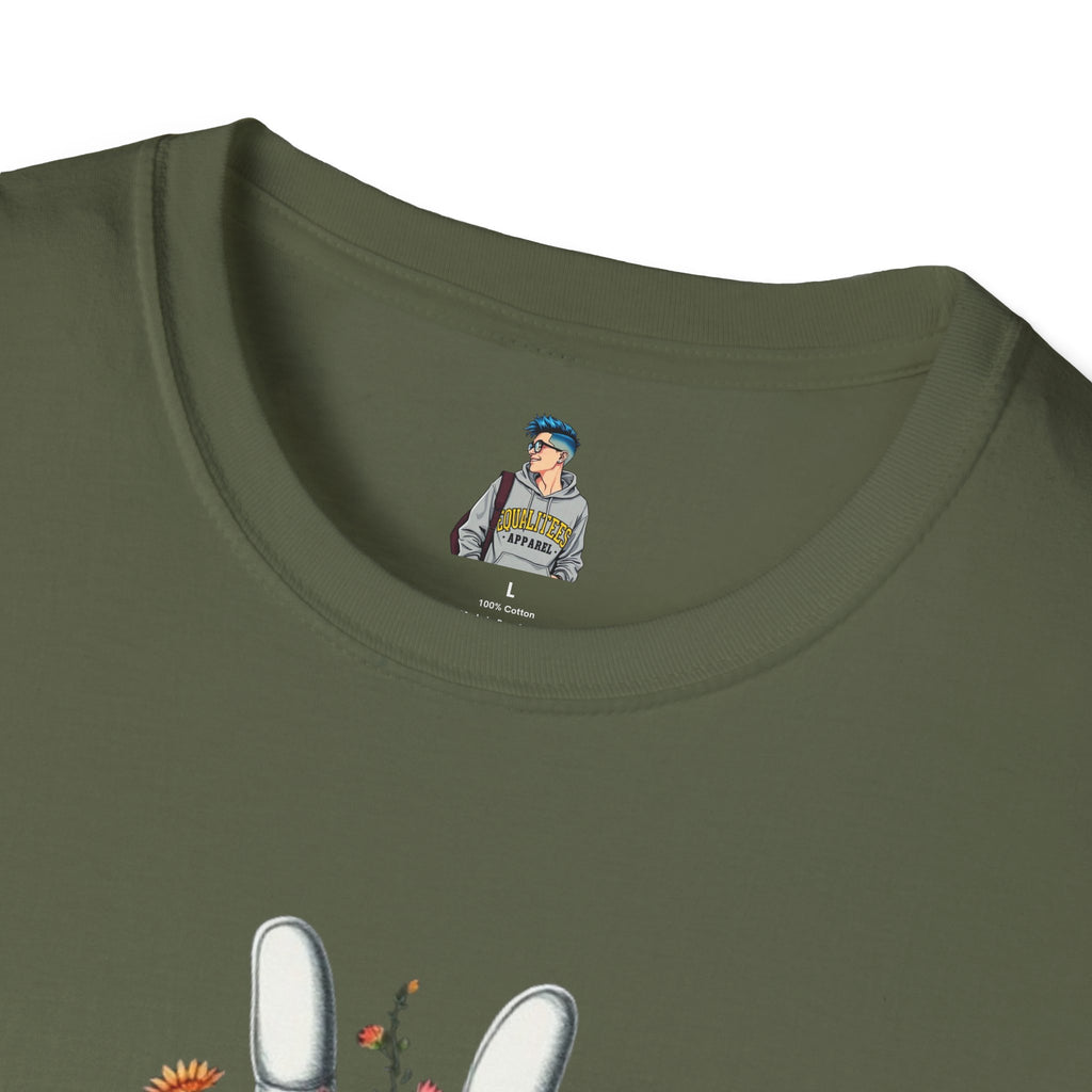 Grow Peace Unisex Softstyle T-Shirt - Boho Inspiration, Perfect for Festivals and Everyday Wear