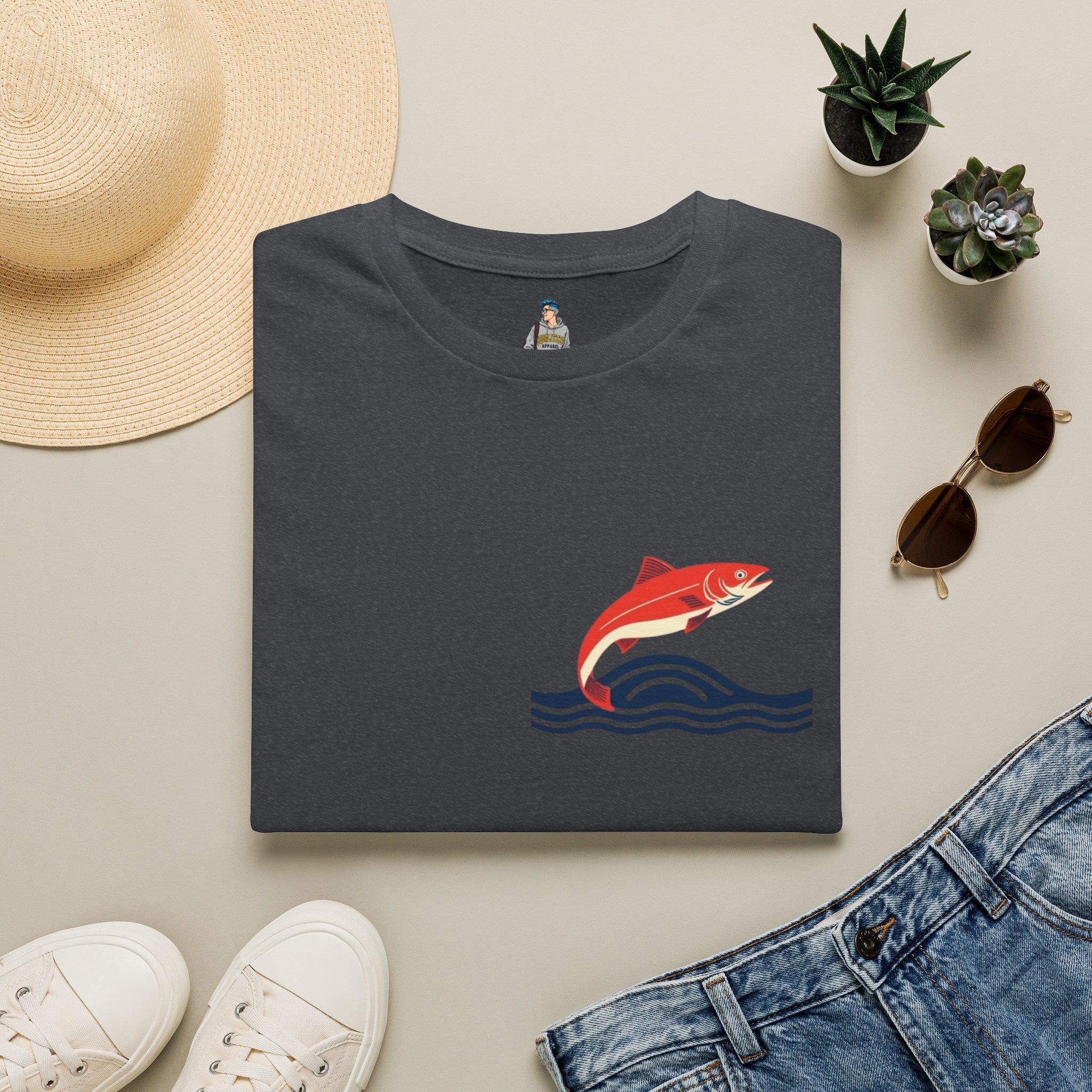 Jumping Salmon Native Pride Softstyle Unisex T-shirt