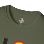 Vibrant LOVE Design for Pride Unisex Softstyle T-Shirt