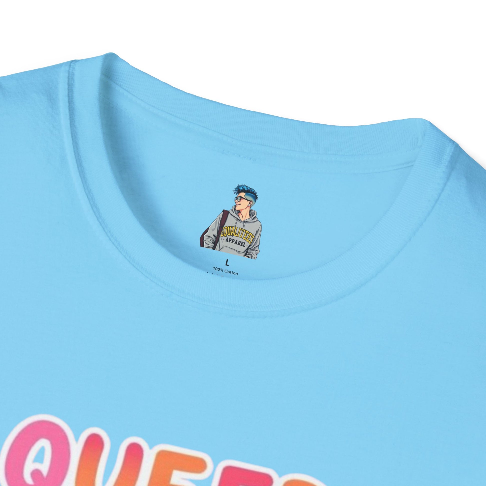 QUEER PEOPLE BELONG EVERYWHERE - Softstyle Unisex T-Shirt