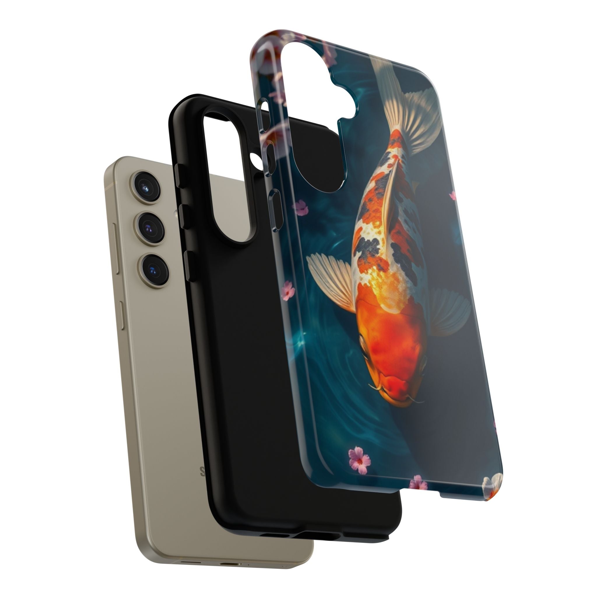 Peaceful Koi Cherry Blossom Tough Cases For Android & iPhone